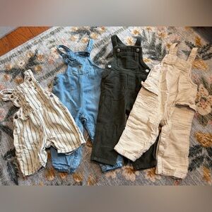 18m Baby Overalls lot - Gap, Old Navy, Zara